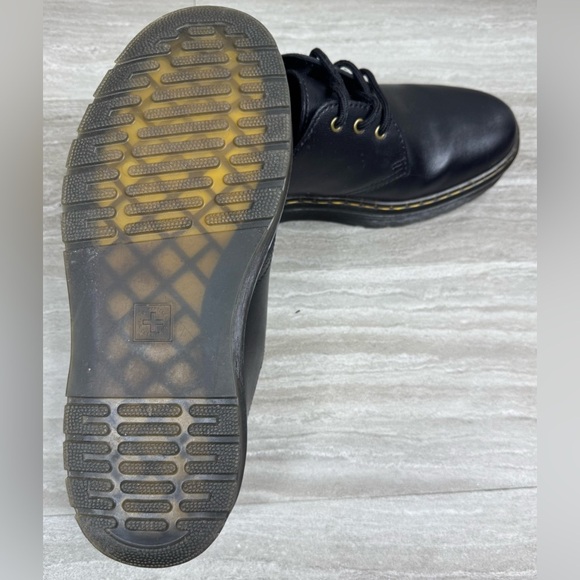 Dr. Martens Zavala Lo Black Leather 3 Hole Oxford Womens Size 8 - Picture 7 of 11